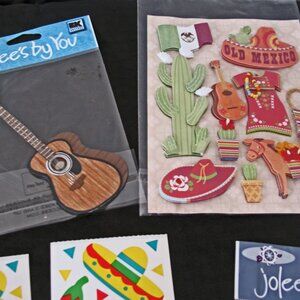 Old Mexico, Music, Tamales, Cactus, Jolee's Boutique, Jolee's Boutique Scrapbook